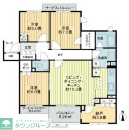 アトラス国領セントラルコートの物件間取画像